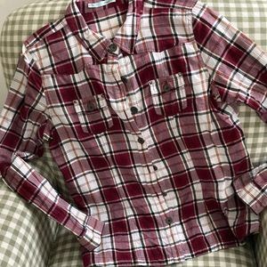 Maurice’s long sleeved plaid shirt